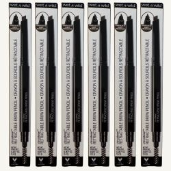 27 Pieces Of Wet n Wild Ultimate Eyebrow Retractable Definer Pencil, Ash Brown, Dual-Sided Brow Brush, Fine Tip, Shapes, Defines, Fills Brow Makeup