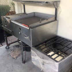 TACO CART (NEW azador plancha quemador para carnitas