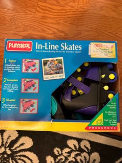 Playskool 3-Stage Adjustable In-Line Skates – Preschool Sizes 6-12