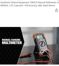Manual Multi Ranging Meter