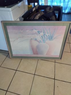 Very nice framed art for the wall $20