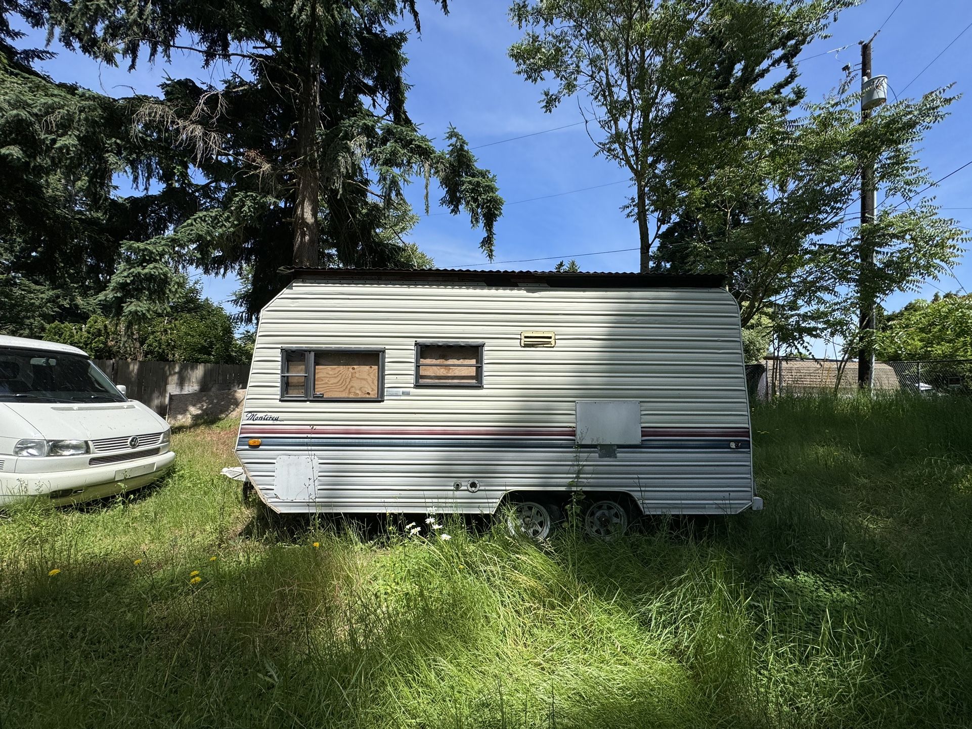 CUSTOM dual axle camping trailer / MOBILE shed