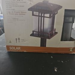 2-pack Solar Led Landscape Lights Garden