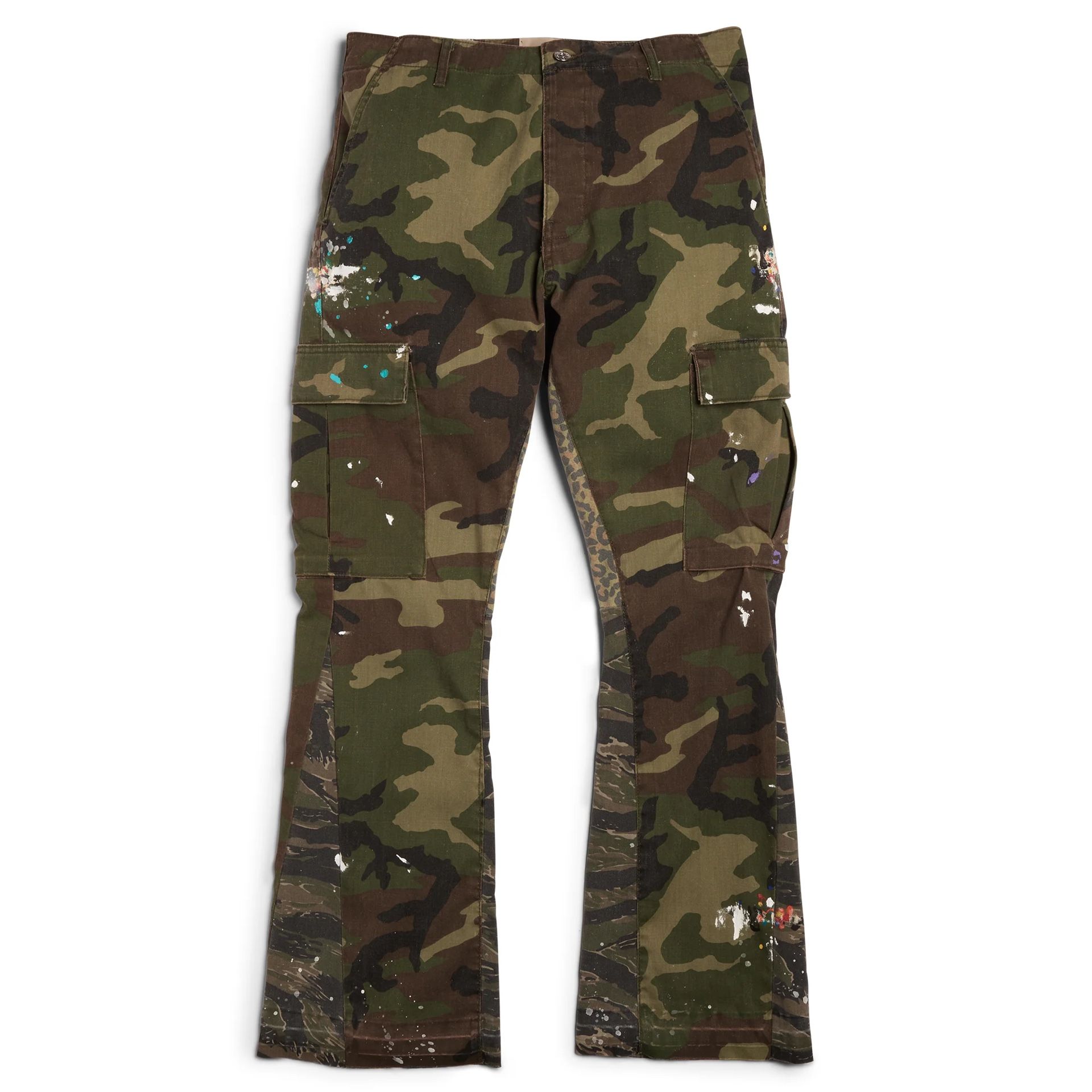 Gallery Dept Department Camo Cargo Flare Pants Size 33
