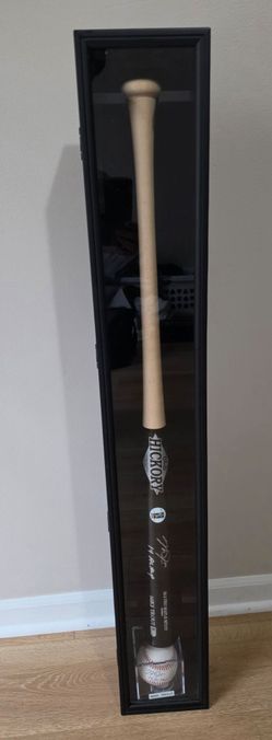 Autographed Mike Trout Old Hickory Pro Maple Baseball Bat and ball and case w/ "14 AL MVP" Inscrip