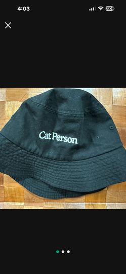 CAT PERSON HAT. SPORTSMAN. NOT WORN BUT HAS BEEN STORED. 