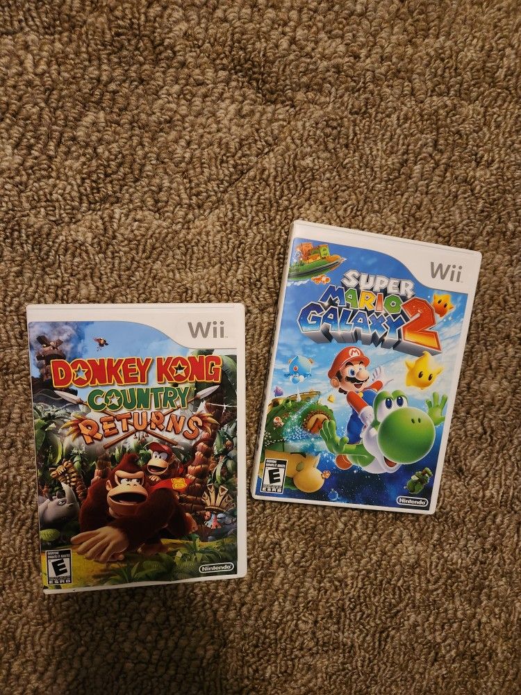 Mario Galaxy 2 & Donkey Kong Returns Wii