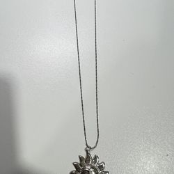 Necklaces Face Sun Pendants  925 Italy GW 