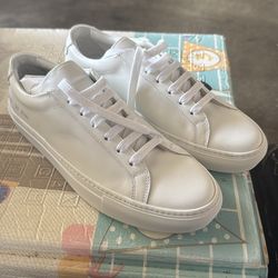 NEW leather mens size 38 white sneakers