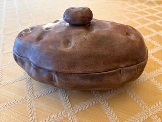 Vintage ceramic serving bowl potato