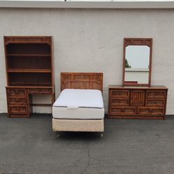 Twin Bedroom Set Dresser Bureau Cabinet Bookshelf Desk