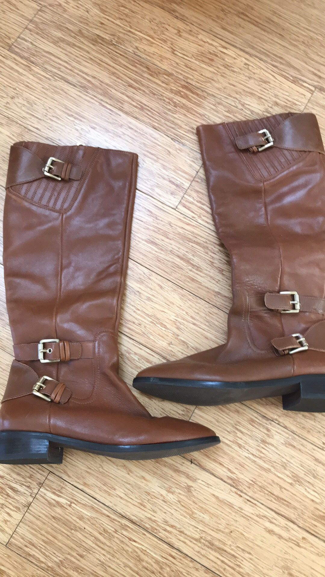 Michael Kors leather riding boots sz 7.5 EUC