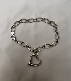 925 Silver Heart Bracelet 