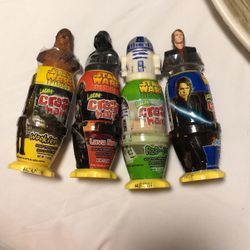 Star Wars Episode III Lucas Crazy Hair  Candy Set Of 4 Not Eatable Expired 2005