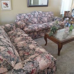 Floral Set Of Sofas