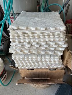 Greecian white hexagon tiles