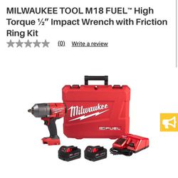 MILWAUKEE TOOL M18 FUEL™ High Torque ½" Impact Wrench with Friction Ring Kit