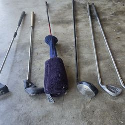 Golf Cart With Clubs