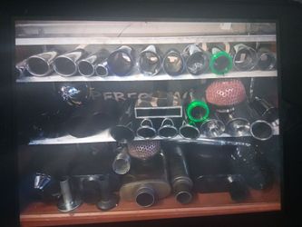 EXAUST CHROME TIPS $80UP ELMOFLES