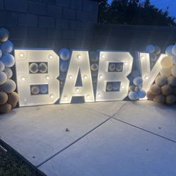 Marquee Baby Letters For SALE