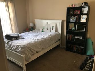 Queen size bed frame and headboard