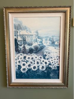 The Bombay Company Framed Wall Art – "Fields of Gold" by Roberto Lombardi