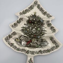 Johnson Brothers Merry Christmas Tree Dish – 13”