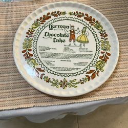 GERMAN CAKE PLATE. No Imperfections. White Spots From Camera!