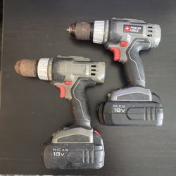 18V Porter Cable power drills