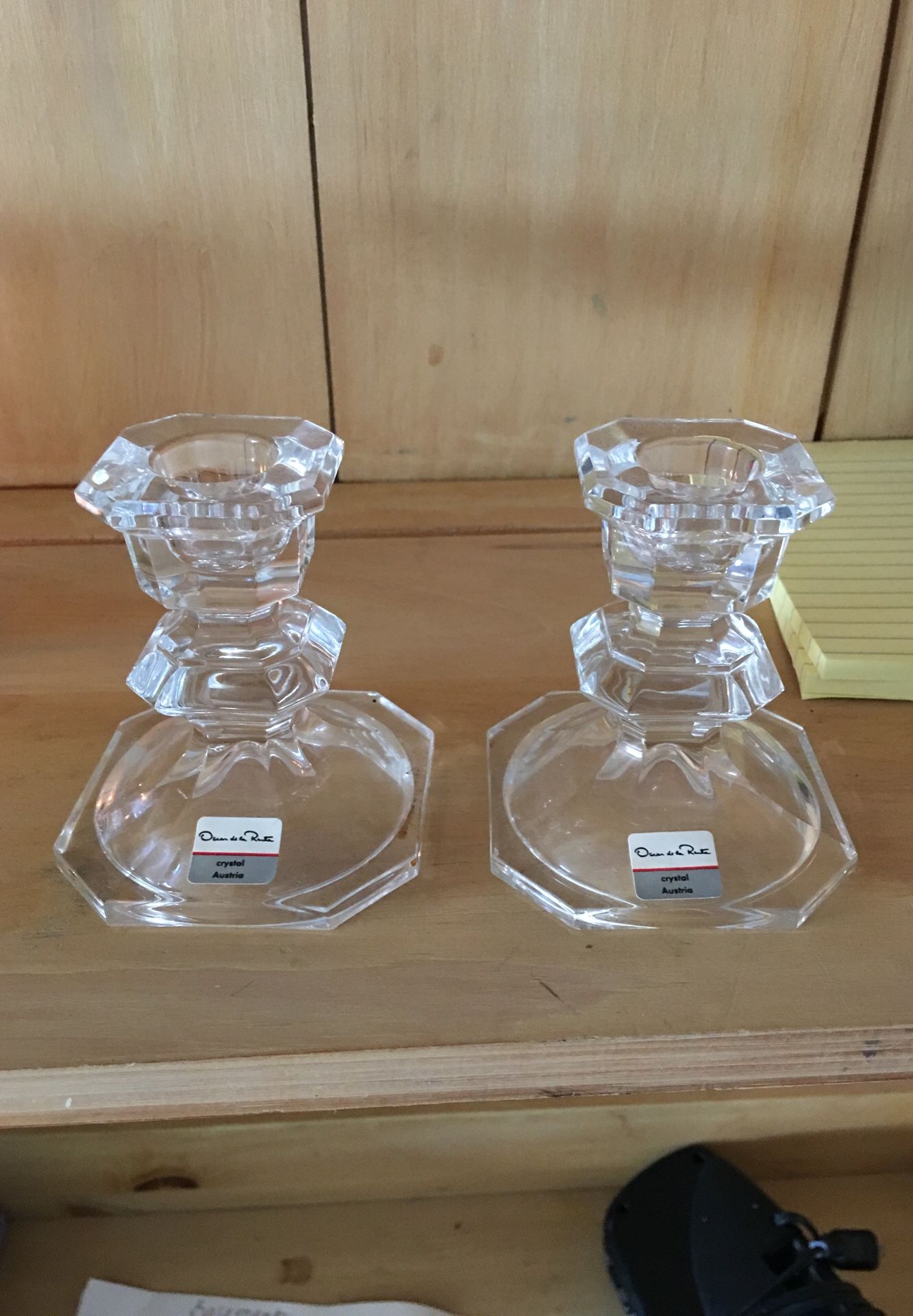 2 Oscar de la Renta candelabras