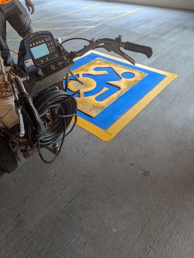 Parking lot maintenance