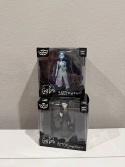Tim Burton’s Corpse Bride Emily & Victor Vinyl Figures – New in Box