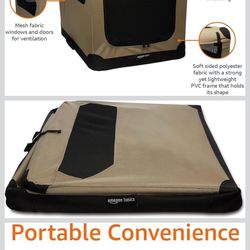 Fabric Portable Collapsible Dog Kennel 