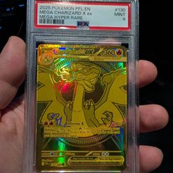 Mega Charizard X Phantasmal Flames Hyper Rare PSA 9 