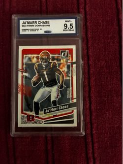 Jo’Marr Chase trading card football graded mint 9.5