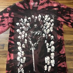 Post Malone 2019 Hollywood's Bleeding Tour long-sleeve tie-dye "Posty Co" Size S