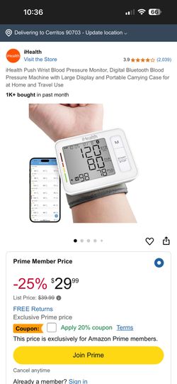 iHealth Push Wrist Blood Pressure Monitor