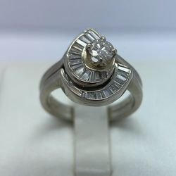 14 k Gold Diamond Ring. New.