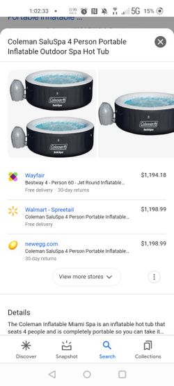 2 Brand New Coleman Hot Tubs