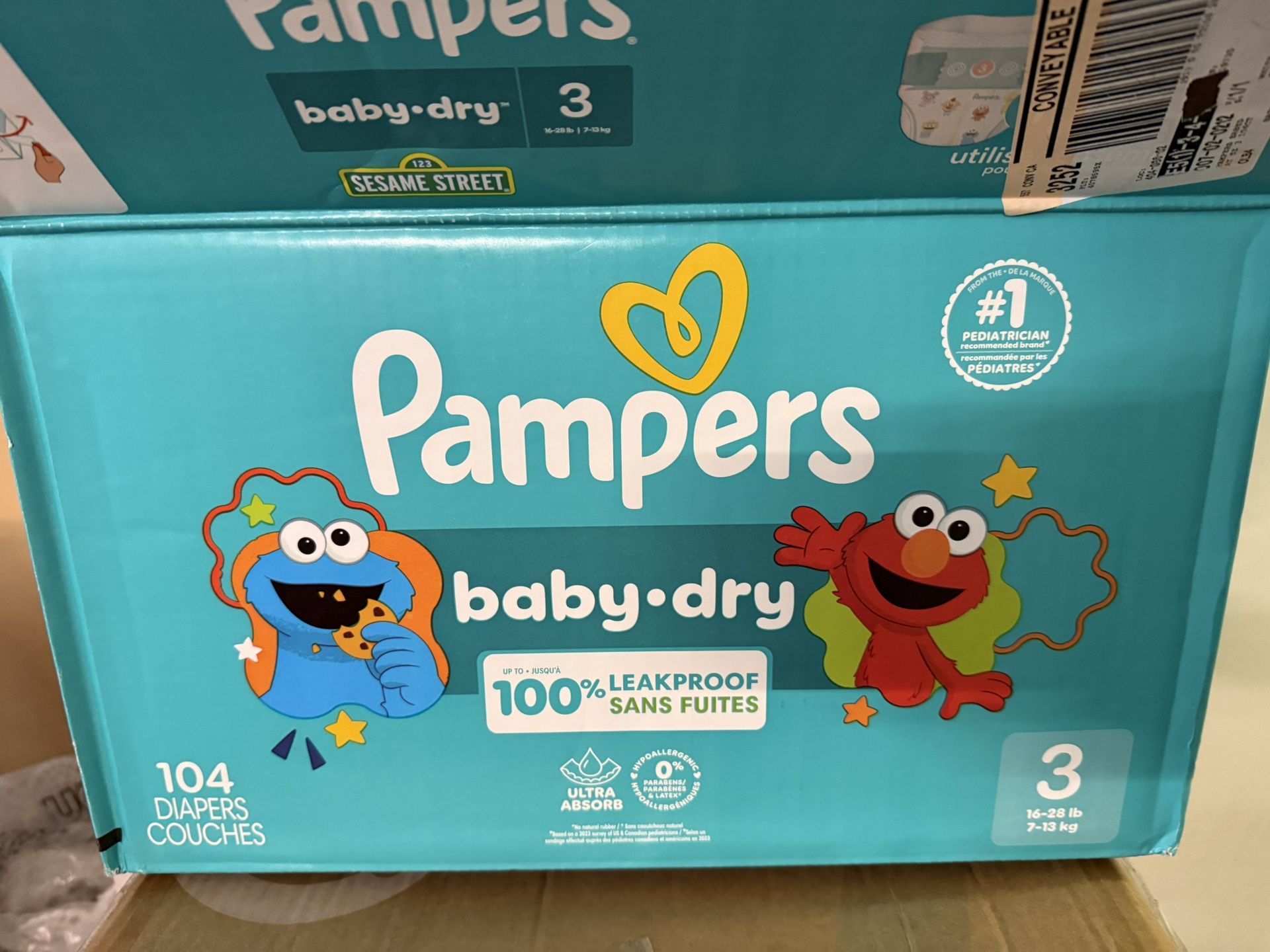 Pampers Baby-Dry Size 3 (16-28 lb) - 104 Count
