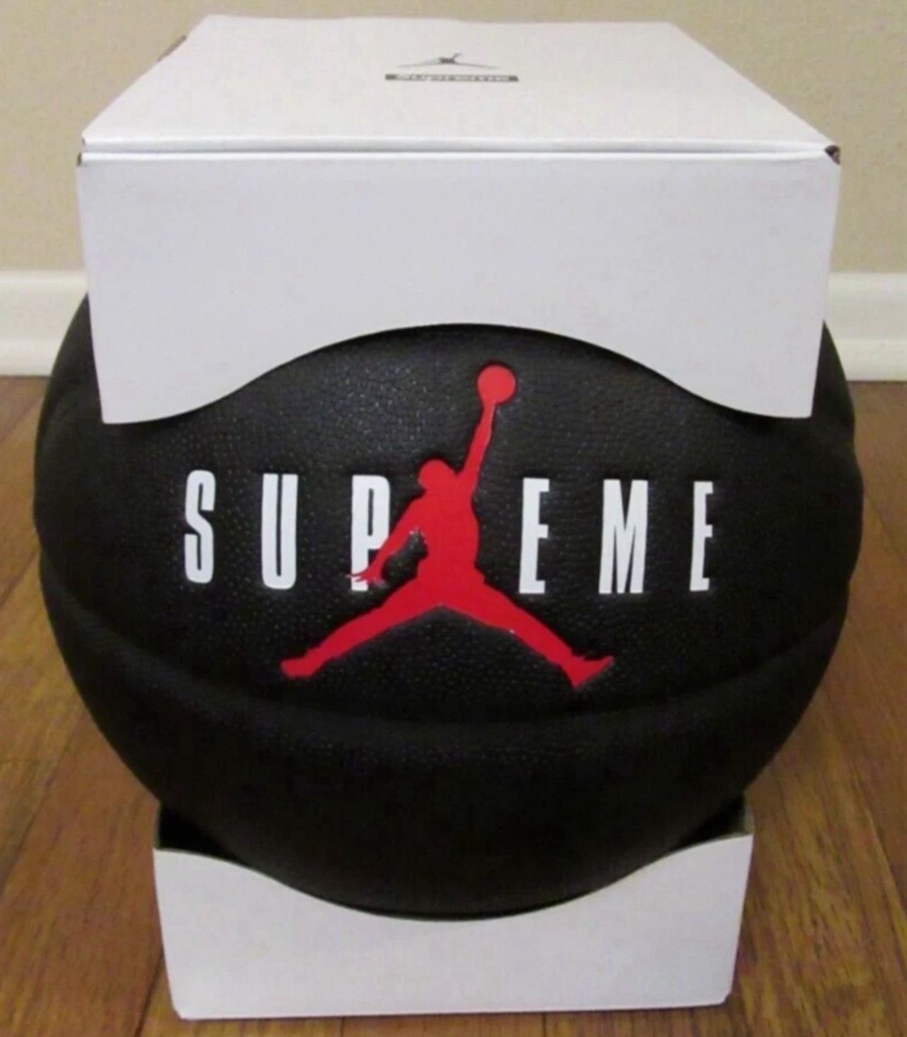 Supreme Jordan Basketball Black Composite Leather Indoor Ball Size 7 New