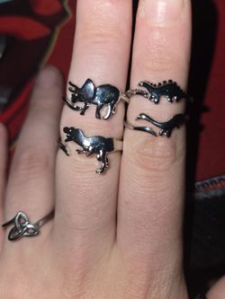 Size 7 dinosaur rings kids