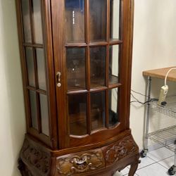 Great Antique Curio Cabinet Very Beautiful 