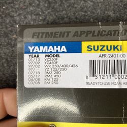 2 Brand new Yamaha Suzuki Dirt bike Air Filters