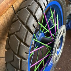 Yz125 Rear Rim With Sprocket And Street Tire 