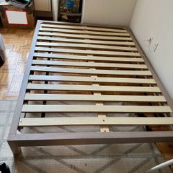 CB2 Full Size Wooden Bed Frame 