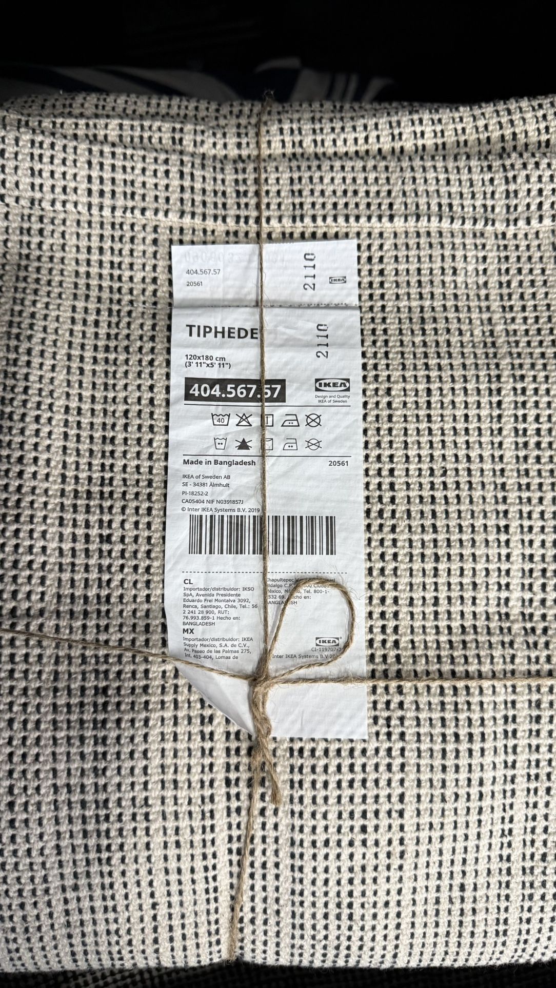 TIPHEDE RUG FLATWOVEN