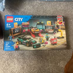 LEGO City 60389 Custom Car Garage Toy Building Set w 2 Customizable Cars Kids 6+