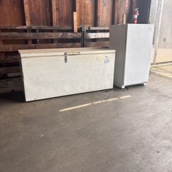 Chest Freezer 27x74 and Refrigerator 