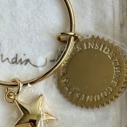 India Hicks Baby Star Gold Keychain With Box